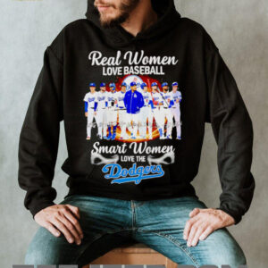 Real women love baseball smart women love the Los Angeles Dodgers players signature shirt