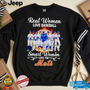 Real women love baseball smart women love the New York Mets players signature shirt