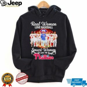 Real women love baseball smart women love the Philadelphia Phillies players signature shirt