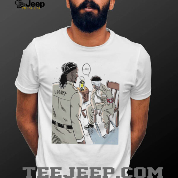 Reunion Poole and Looney Pelicans Attack On Titan anime shirt
