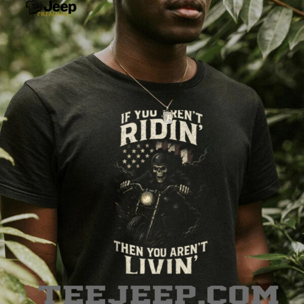 Ridin’   Skull Motorcycle Adventure Vintage Shirt