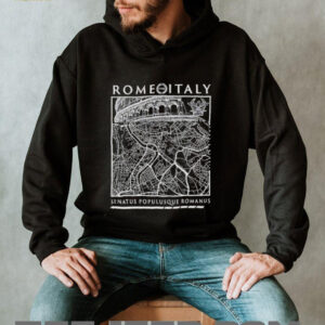Rome Italy Senatus Populusque Romanus map shirt