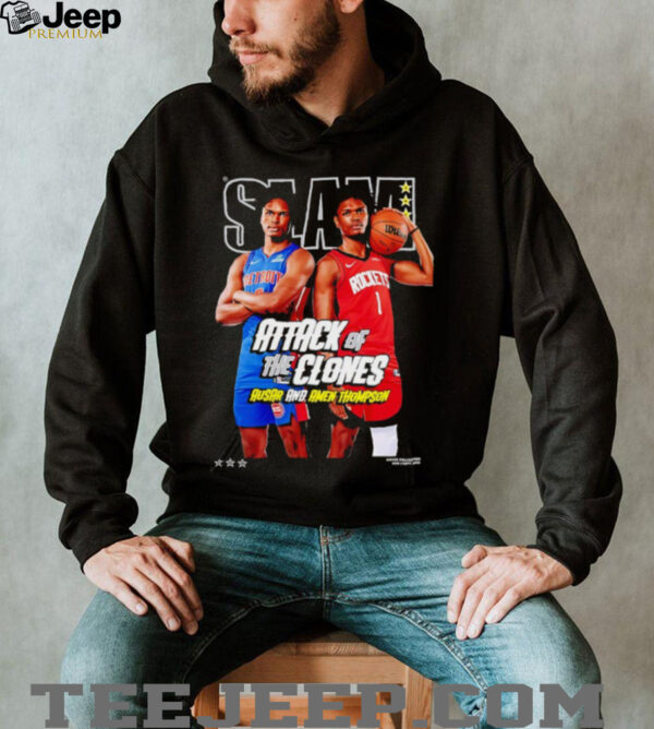 SLAM Amen and Ausar Thompson attack of the clones shirt