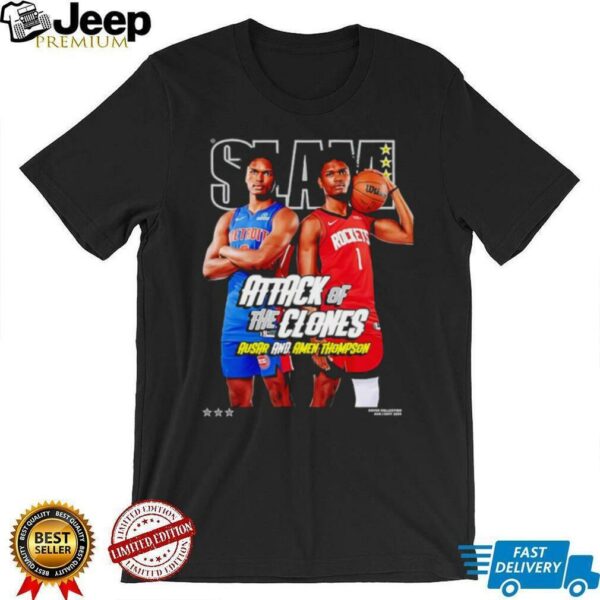 SLAM Amen and Ausar Thompson attack of the clones shirt
