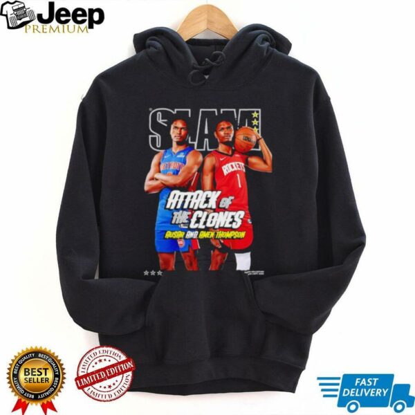 SLAM Amen and Ausar Thompson attack of the clones shirt