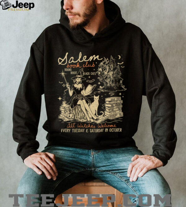 Salem Book Club Bookish Witch Spicy Book Halloween Shirt