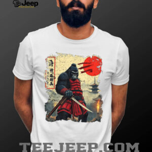 Samurai Bigfoot Japanese Vintage Graphic Ukiyo e Art Funny T Shirt