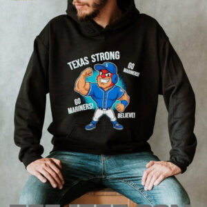 Seattle Mariners Texas Strong Mariner Moose mascot cartoon shirt