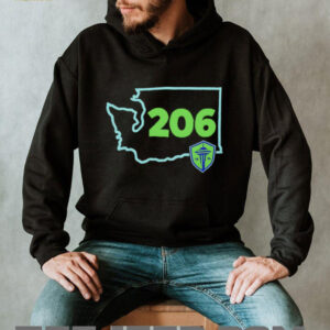 Seattle Sounders FC 206 Area Code State shirt
