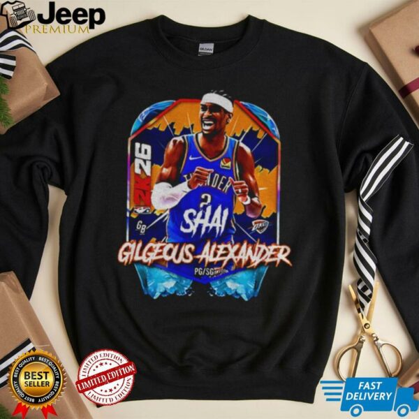 Shai Gilgeous Alexander OKC Thunder MVP Basketball NBA 2026 Basketball shirt