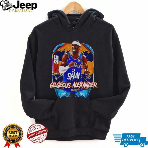 Shai Gilgeous Alexander OKC Thunder MVP Basketball NBA 2026 Basketball shirt