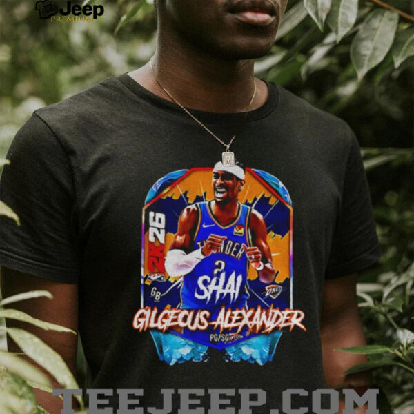 Shai Gilgeous Alexander OKC Thunder MVP Basketball NBA 2026 Basketball shirt