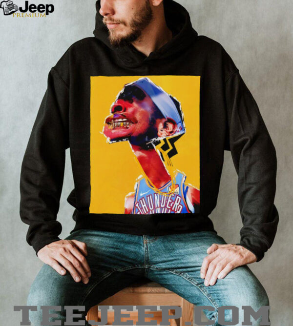 Shai Gilgeous Alexander grillz Oklahoma City Thunder Basketball art shirt