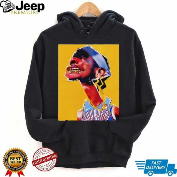 Shai Gilgeous Alexander grillz Oklahoma City Thunder Basketball art shirt