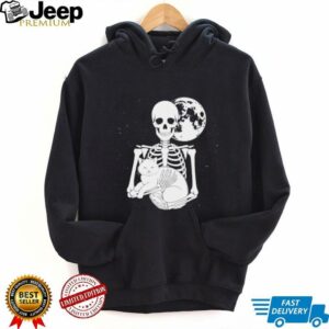 Skeleton Cat Skull Kitty Cute Goth Halloween Shirt