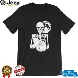Skeleton Cat Skull Kitty Cute Goth Halloween Shirt
