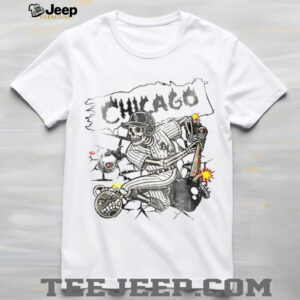 Skeleton vs Chicago White Sox Baseball MLB Game Day spooky Halloween shirt