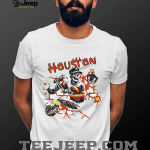 Skeleton vs Houston Astros Baseball MLB Game Day spooky Halloween...
