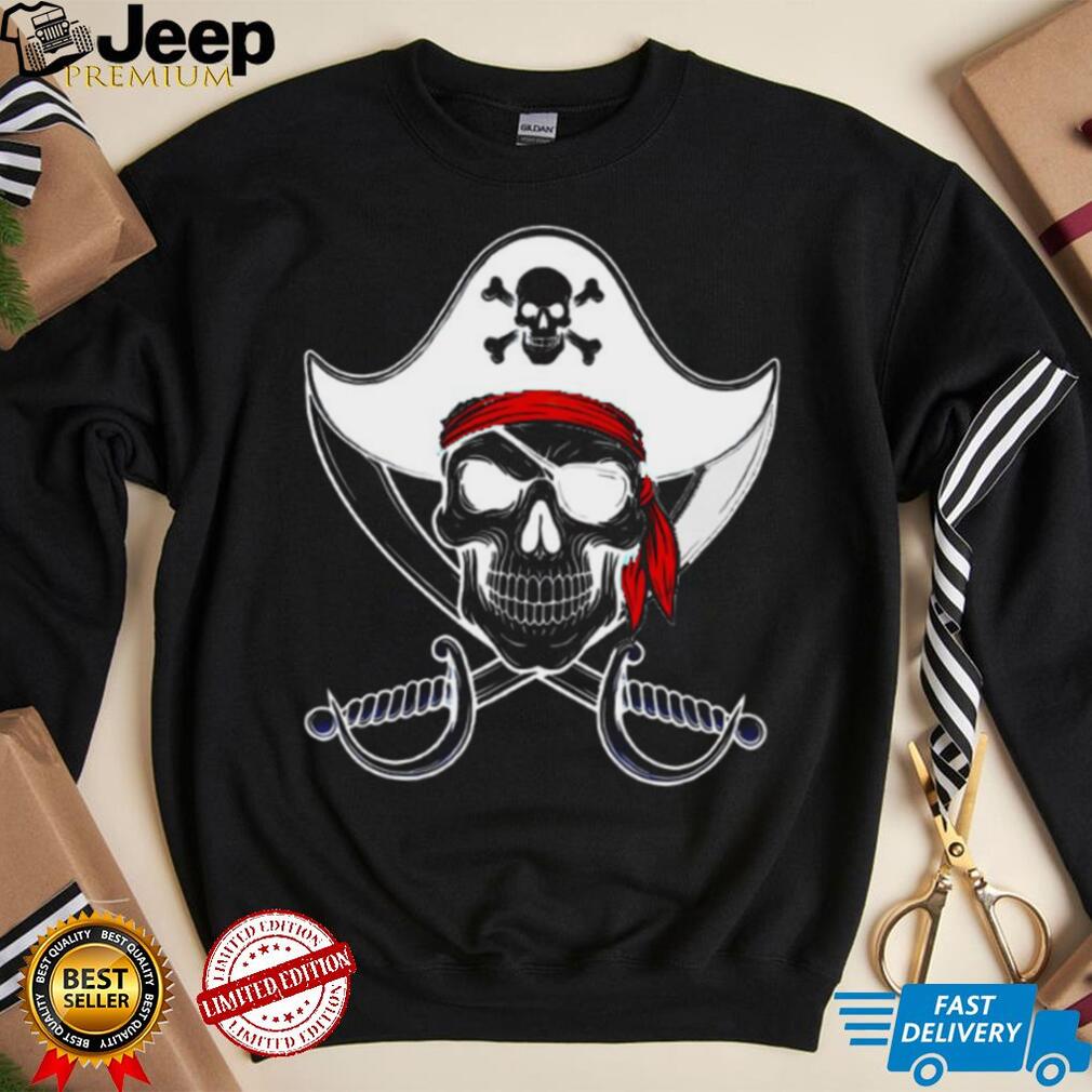 Skull Pirate shirt design with a skull and pirate elements