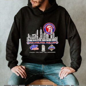 Skyline name Philadelphia Phillies World Series thank you for the memories shirt