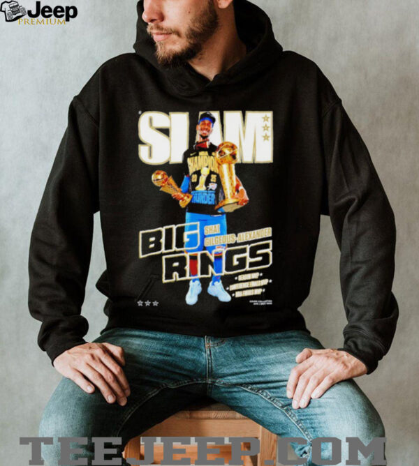 Slam Cover Shai Gilgeous Alexander Big Rings OKC Thunder MVP shirt