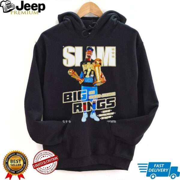 Slam Cover Shai Gilgeous Alexander Big Rings OKC Thunder MVP shirt