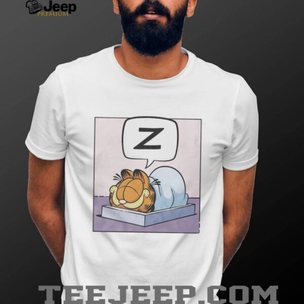 Sleeping orange cat shirt