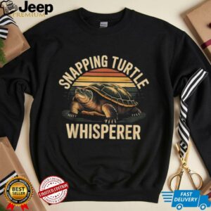 Snapping Turtle Whisperer Funny Vintage Reptile Animal Shirt
