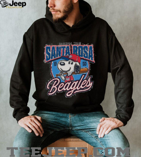 Snoopy Baseball Team Santa Rosa sluggers 1950 shirt