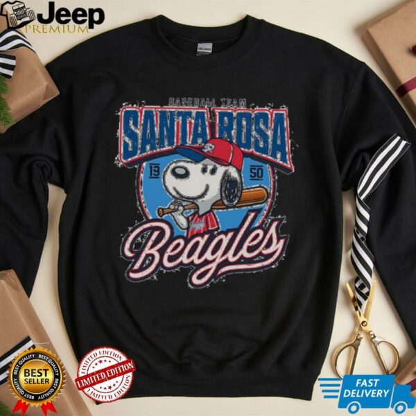 Snoopy Baseball Team Santa Rosa sluggers 1950 shirt