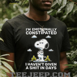 Snoopy I’m emotionally constipated I haven’t given a shit in...