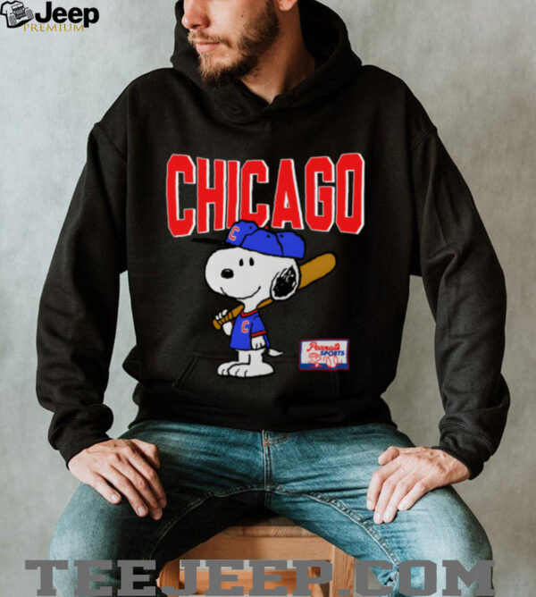 Snoopy Peanuts Ripple Junction Chicago Baseball shirt