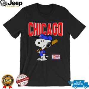 Snoopy Peanuts Ripple Junction Chicago Baseball shirt