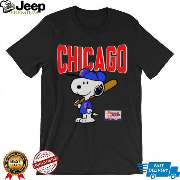 Snoopy Peanuts Ripple Junction Chicago Baseball shirt