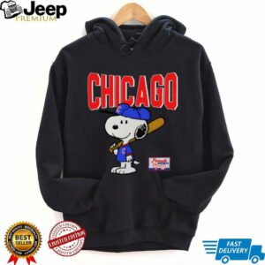 Snoopy Peanuts Ripple Junction Chicago Baseball shirt