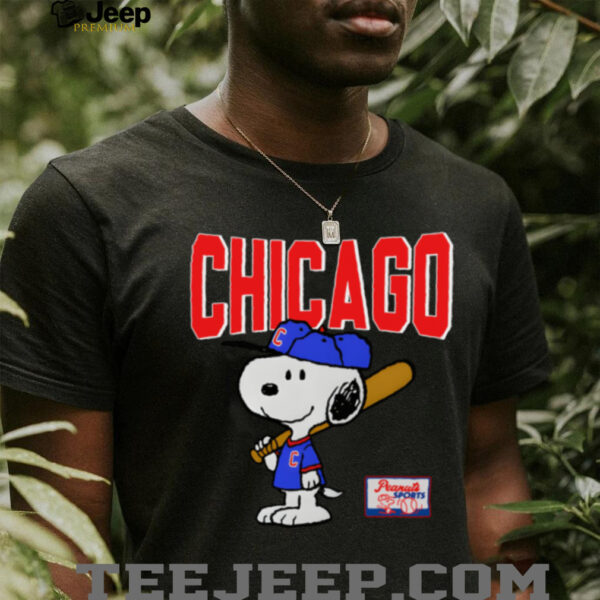 Snoopy Peanuts Ripple Junction Chicago Baseball shirt