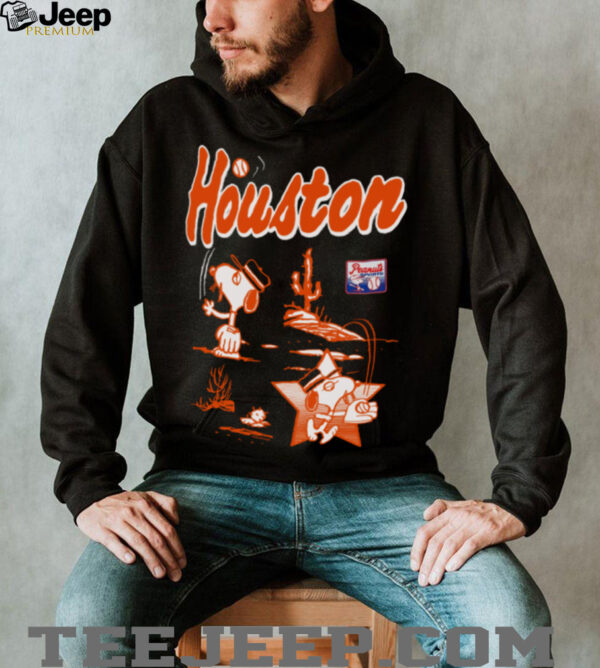 Snoopy Peanuts Ripple Junction Houston Baseball T Shirts
