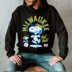 Snoopy Peanuts Ripple Junction Milwaukee Baseball Graphic Tee