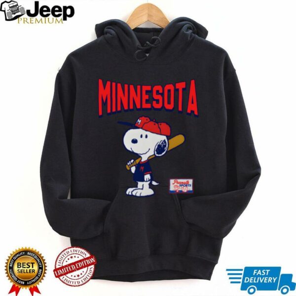 Snoopy Peanuts Ripple Junction Minnesota Baseball shirt