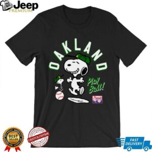 Snoopy Peanuts Ripple Junction Oakland Baseball