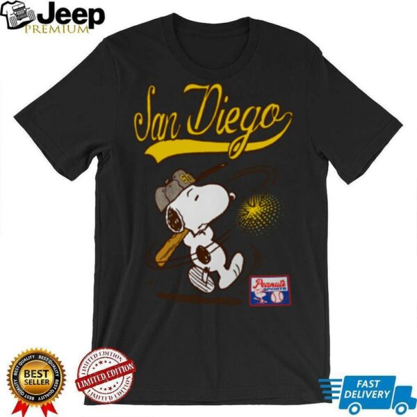 Snoopy Peanuts Ripple Junction San Diego Baseball shirt