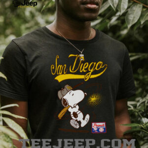 Snoopy Peanuts Ripple Junction San Diego Baseball shirt