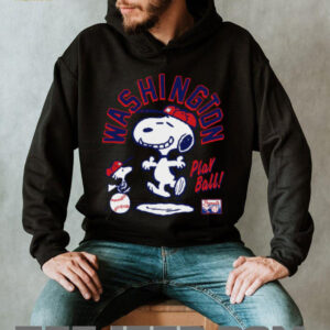 Snoopy Peanuts Ripple Junction Washington Baseball shirt