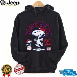 Snoopy Peanuts Ripple Junction Washington Baseball shirt