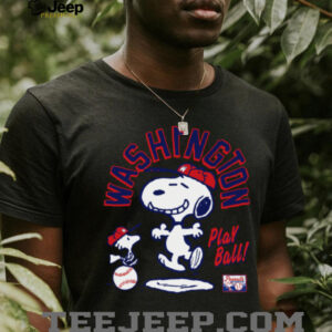 Snoopy Peanuts Ripple Junction Washington Baseball shirt