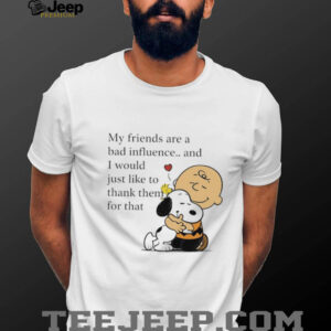 Snoopy Woodstock and Charlie Brown my friends are a bad...