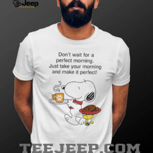 Snoopy and Woodstock don’t wait for a perfect morning shirt