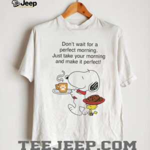 Snoopy and Woodstock don’t wait for a perfect morning shirt