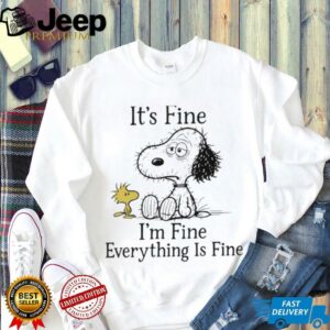 Snoopy and Woodstock it’s fine I’m fine everything is fine shirt