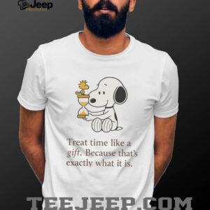Snoopy and Woodstock treat time like a gift because that’s...